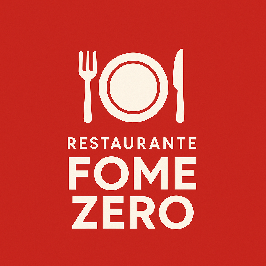 Logo de Lanchonete e restaurante fome zero 